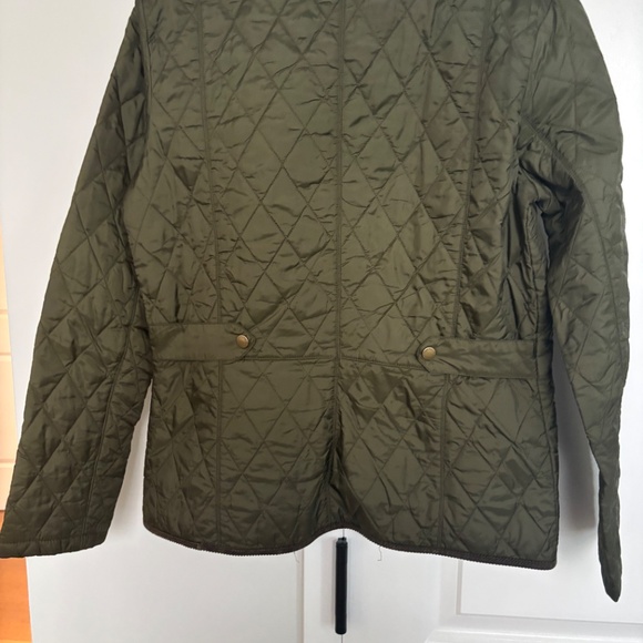 Women’s Barbour jacket / coat kaki green quilted - Picture 2 of 7